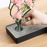 Gingado Aluminum Rectangle Ikebana Flower Vase - MUSUBI KILN - Quality Japanese Tableware and Gift