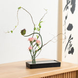 Gingado Aluminum Rectangle Ikebana Flower Vase - MUSUBI KILN - Quality Japanese Tableware and Gift