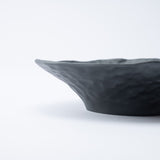 Gingado Charcoal Gray Bowl - Shaped Takaoka Copperware Ikebana Flower Vase - MUSUBI KILN - Quality Japanese Tableware and Gift