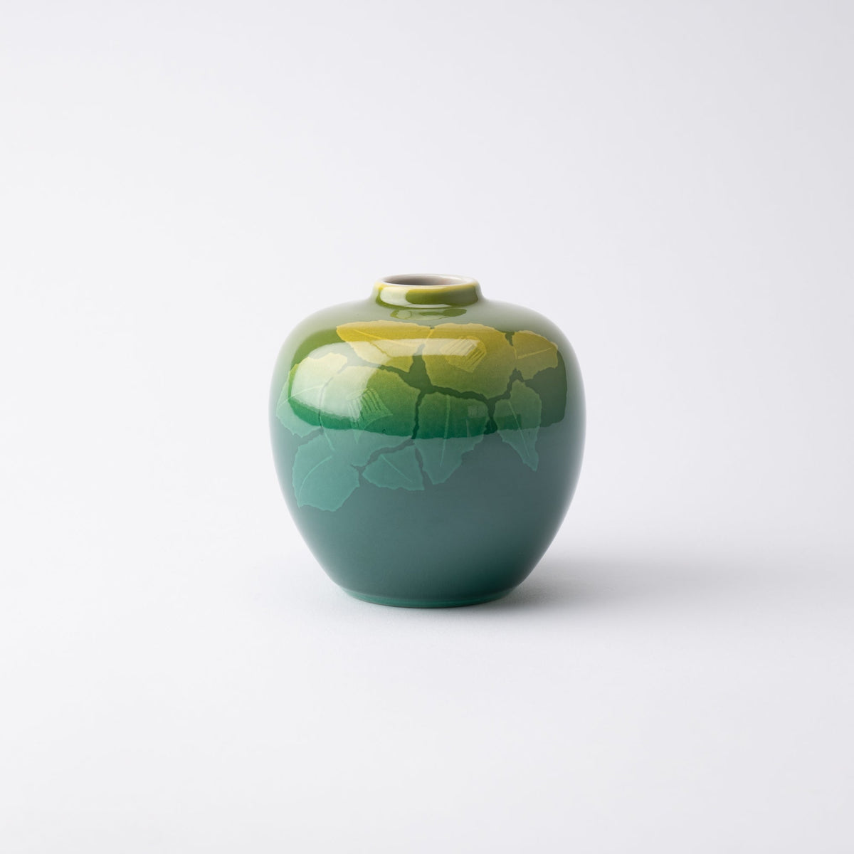 Ginsai Camellia Japanese Flower Vase