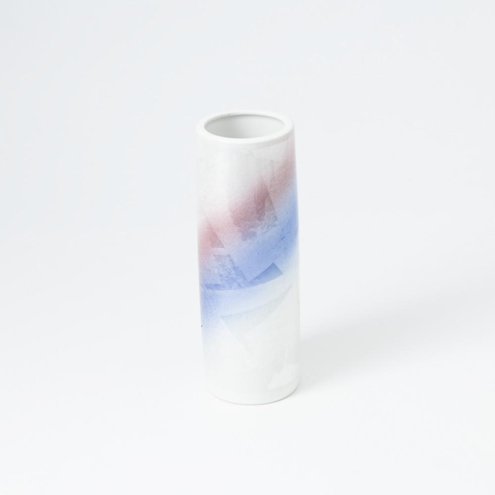 Ginsai Hibiki Kutani Japanese Flower Vase - MUSUBI KILN - Quality Japanese Tableware and Gift