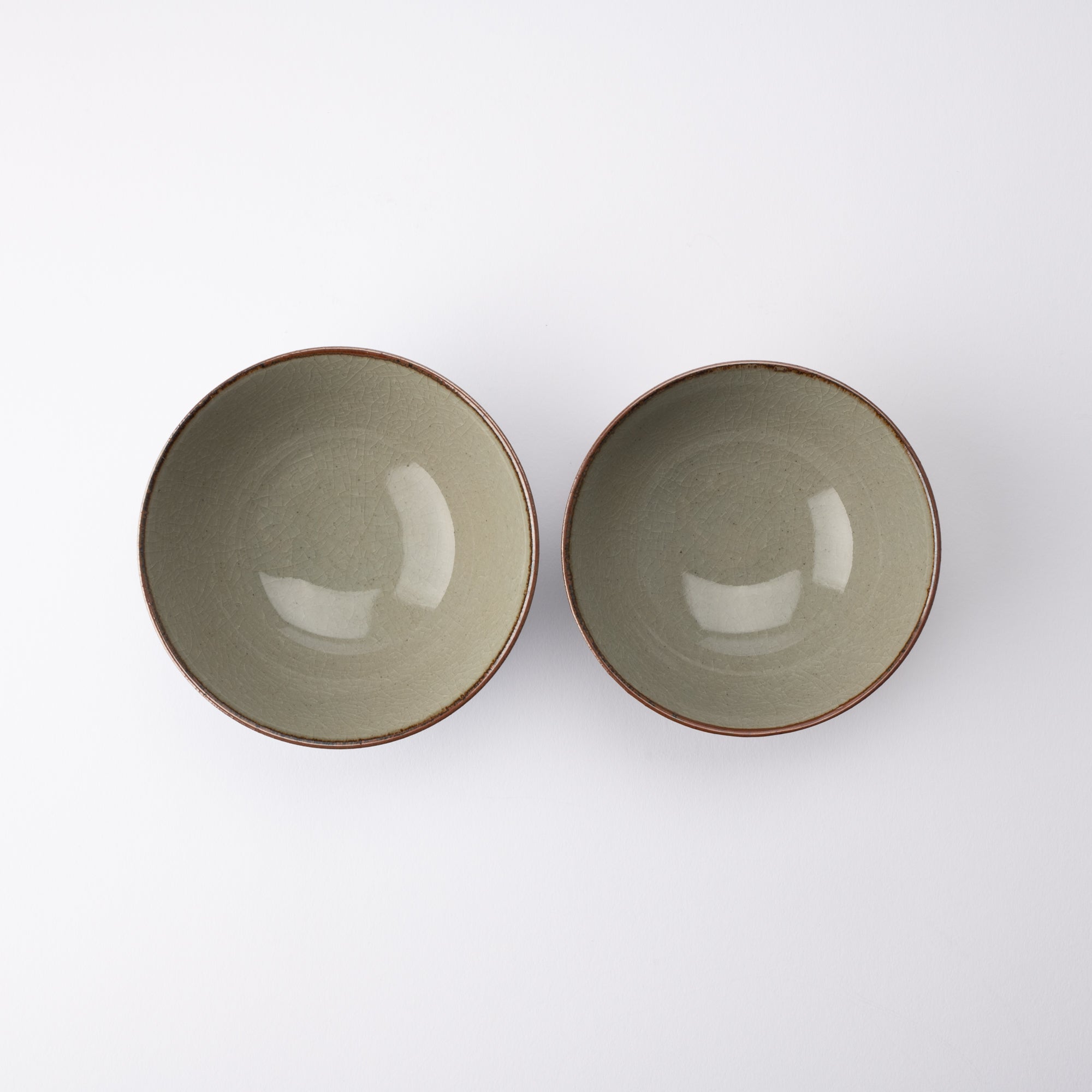 Ginsai Sasanqua Kutani Japanese Rice Bowl Pair - MUSUBI KILN - Quality Japanese Tableware and Gift