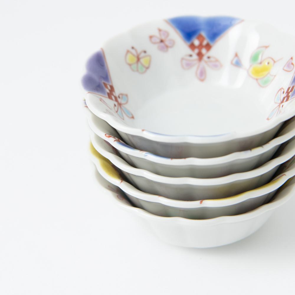 Ginshu Kiln Kutani Kobachi Bowl Set - MUSUBI KILN - Quality Japanese Tableware and Gift