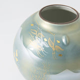 Golden Tree Kutani Japanese Flower Vase - MUSUBI KILN - Quality Japanese Tableware and Gift