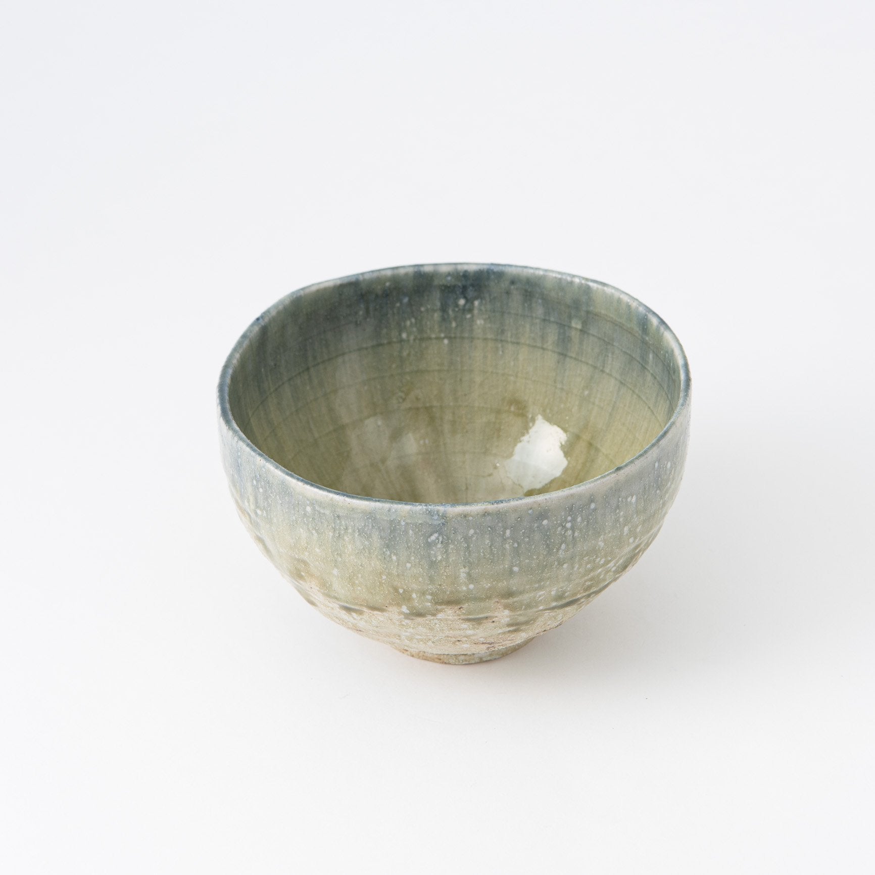 Green Ash Glaze Mino Ware Donburi Bowl L - MUSUBI KILN - Quality Japanese Tableware and Gift