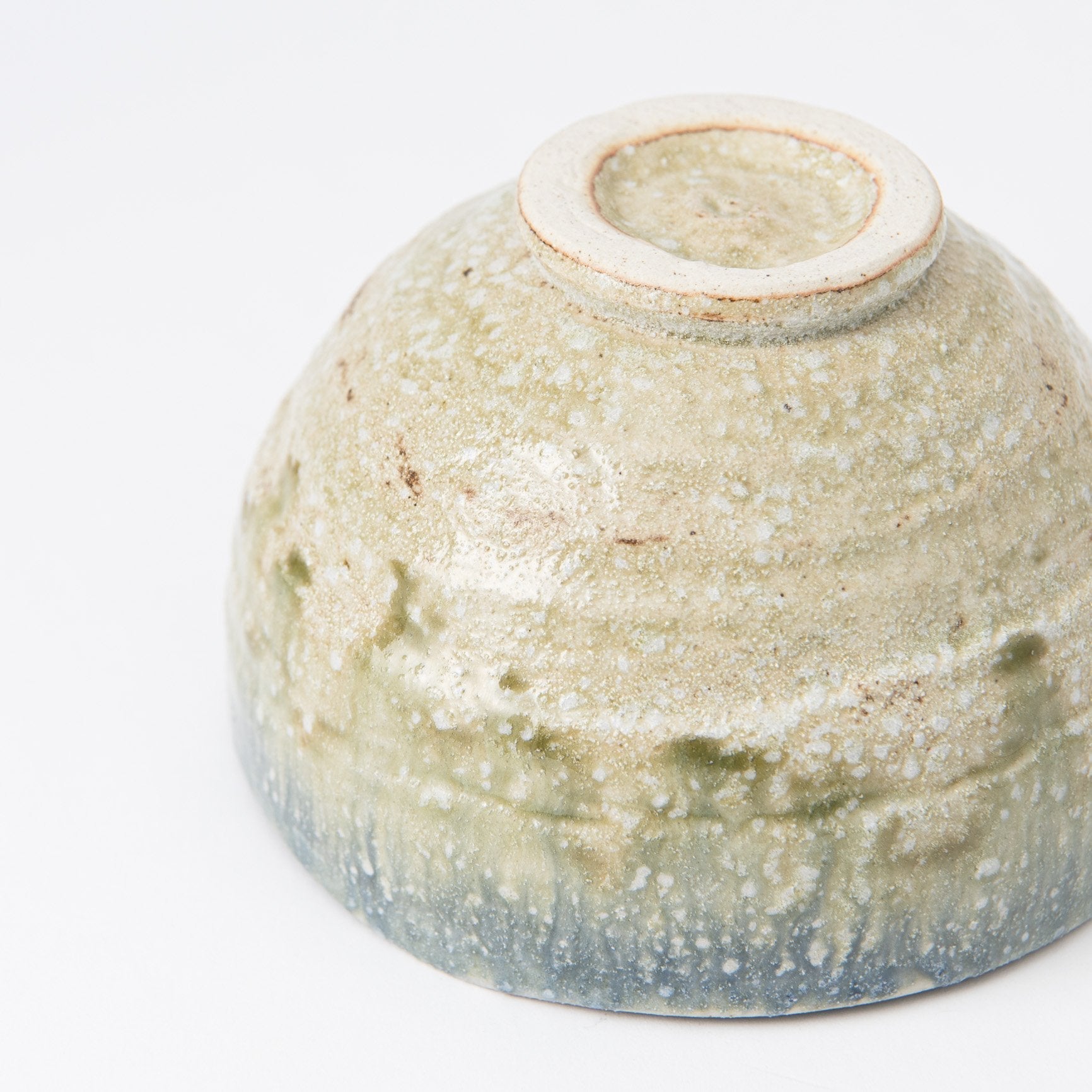 Green Ash Glaze Mino Ware Donburi Bowl L - MUSUBI KILN - Quality Japanese Tableware and Gift