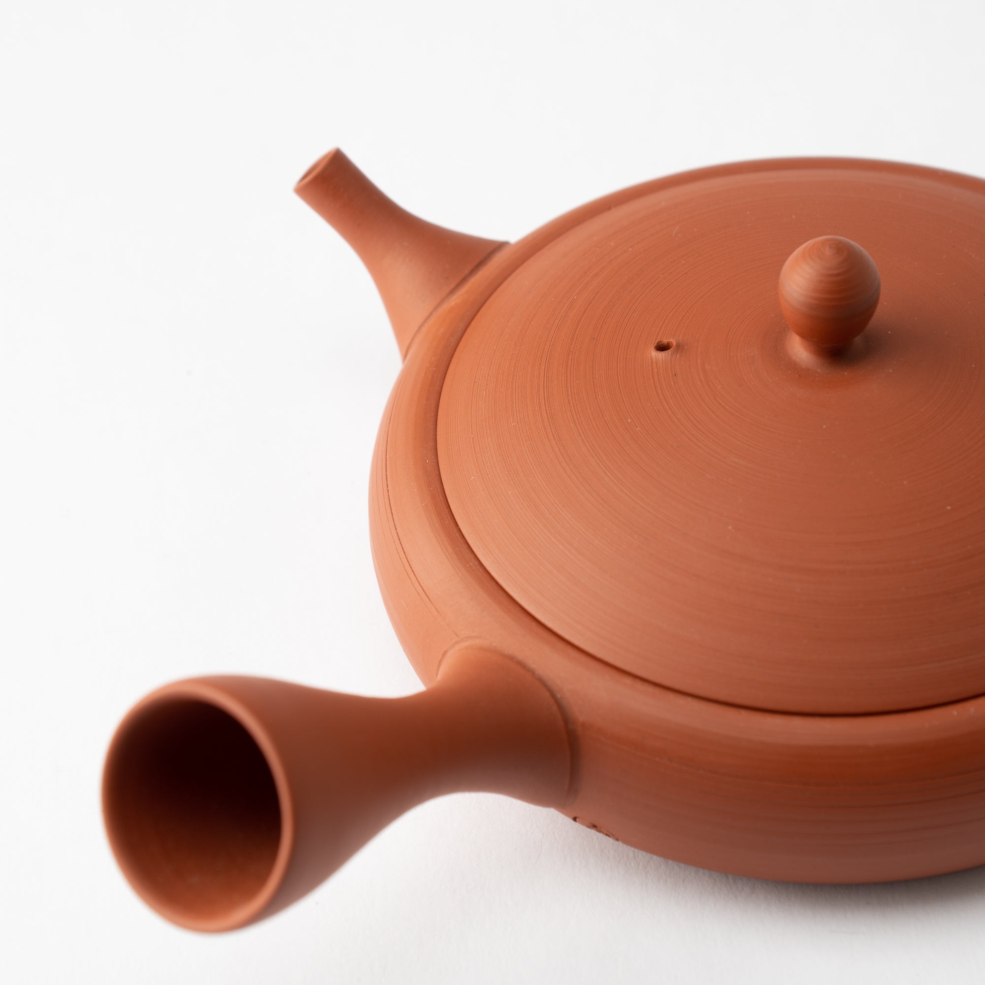 Gyokko Red Clay Tokoname Japanese Teapot 4.1oz(120ml) - Sasame and Ceramesh - MUSUBI KILN - Quality Japanese Tableware and Gift