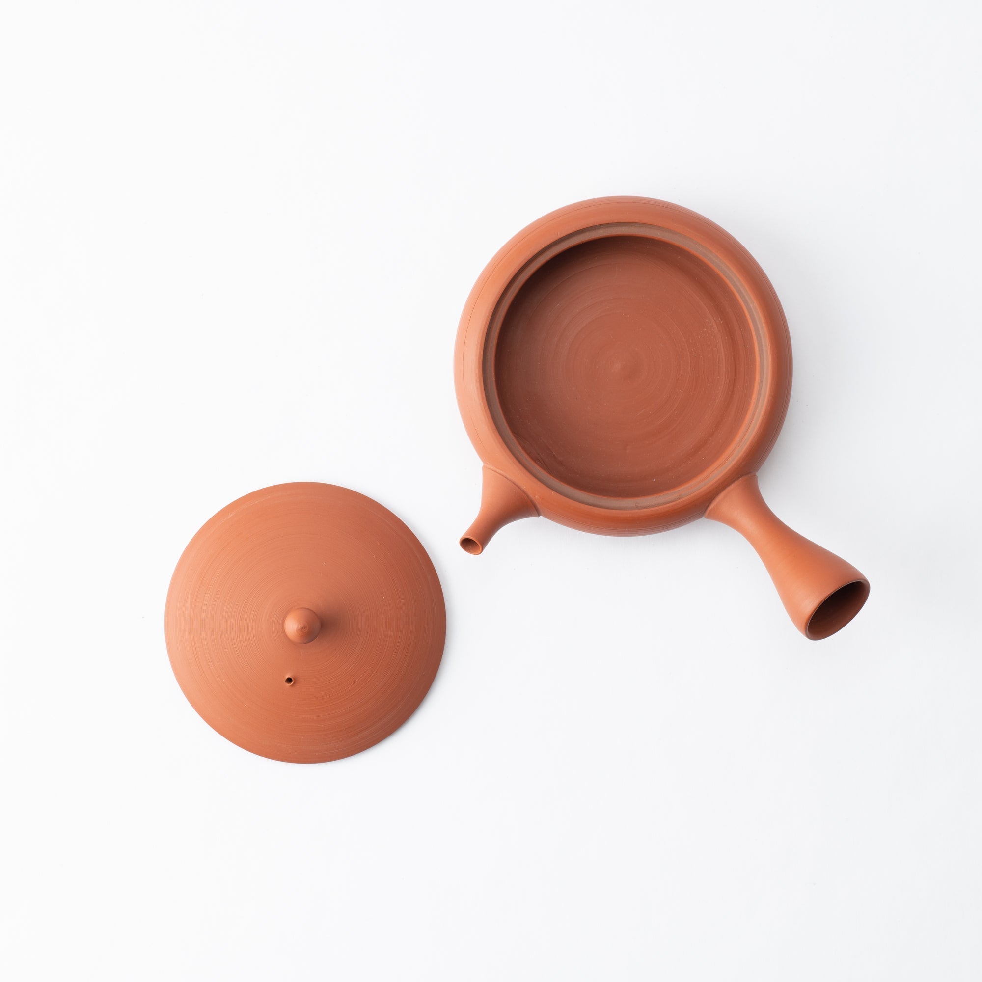 Gyokko Red Clay Tokoname Japanese Teapot 4.1oz(120ml) - Sasame and Ceramesh - MUSUBI KILN - Quality Japanese Tableware and Gift