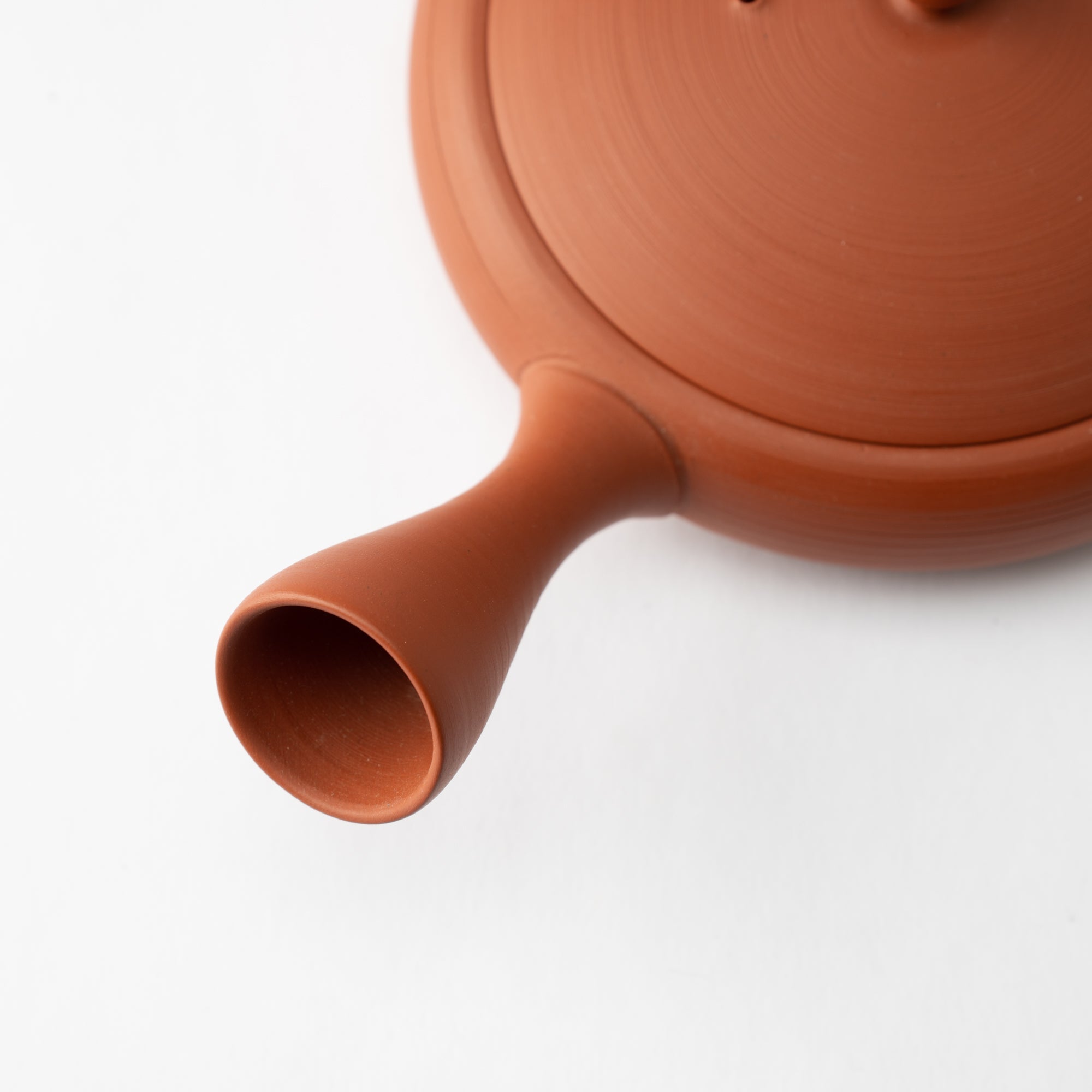 Gyokko Red Clay Tokoname Japanese Teapot 4.1oz(120ml) - Sasame and Ceramesh - MUSUBI KILN - Quality Japanese Tableware and Gift