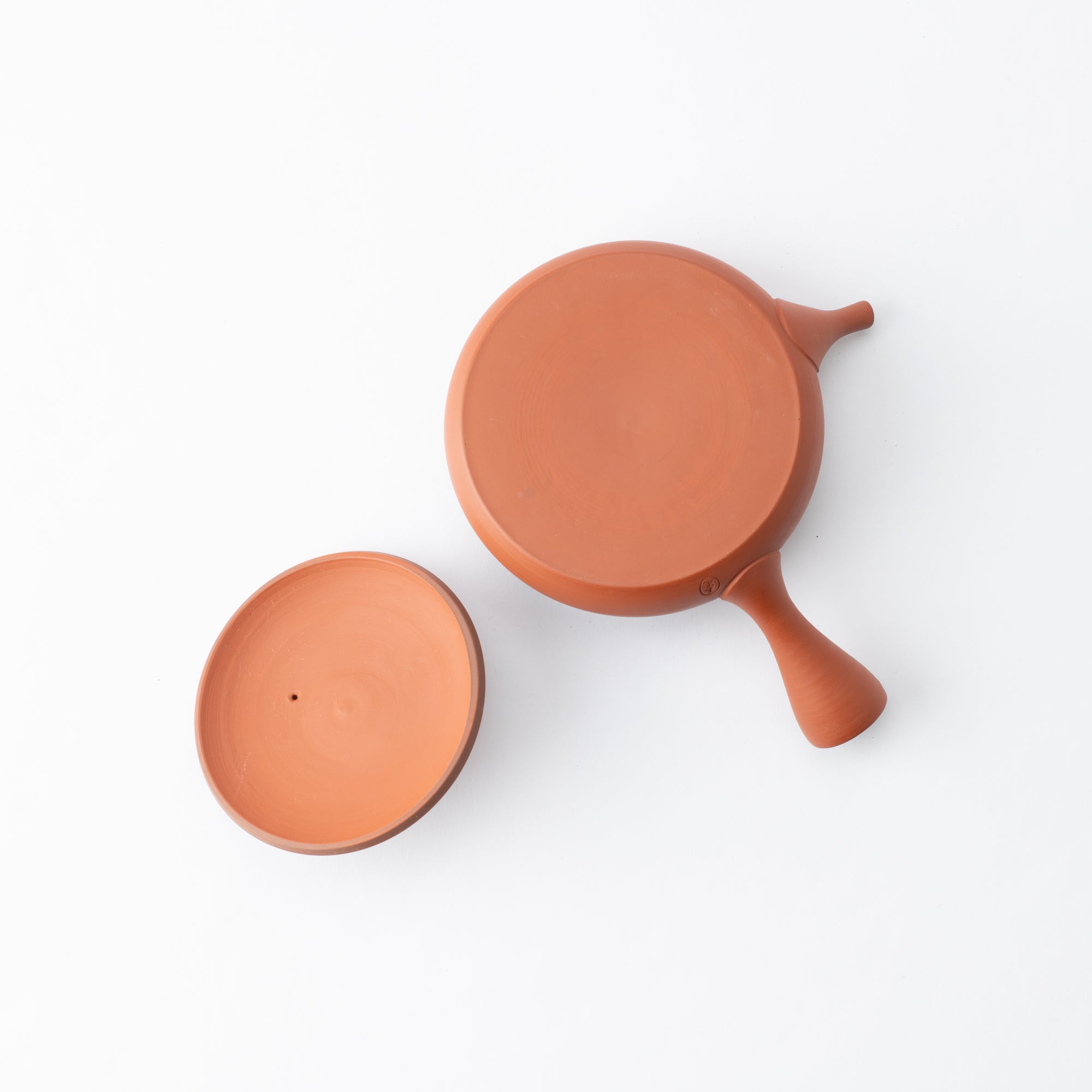 Gyokko Red Clay Tokoname Japanese Teapot 4.1oz(120ml) - Sasame and Ceramesh - MUSUBI KILN - Quality Japanese Tableware and Gift