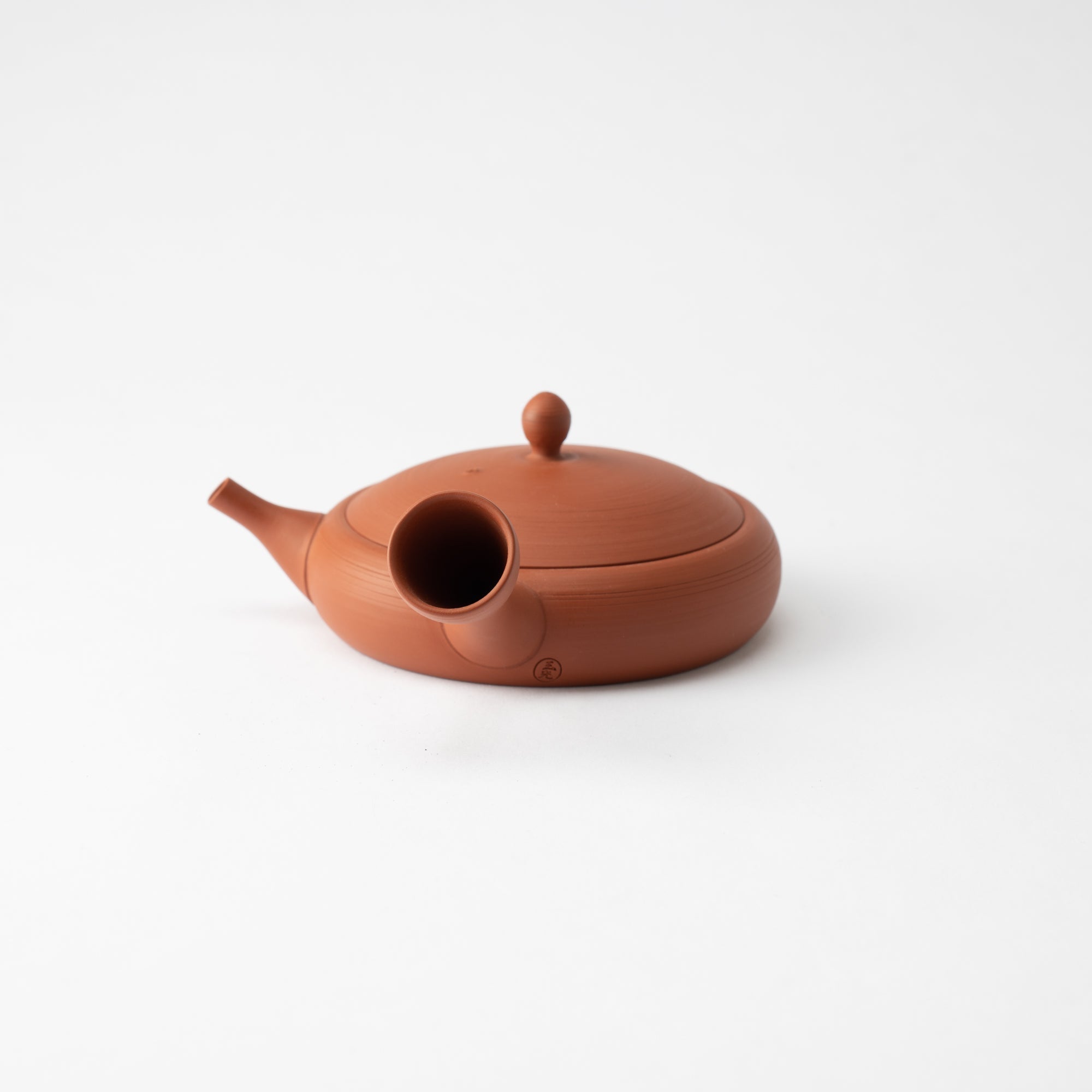 Gyokko Red Clay Tokoname Japanese Teapot 4.1oz(120ml) - Sasame and Ceramesh - MUSUBI KILN - Quality Japanese Tableware and Gift