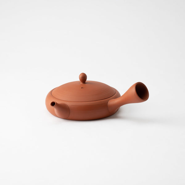 Gyokko Red Clay Tokoname Japanese Teapot 4.1oz(120ml) - Sasame and Ceramesh - MUSUBI KILN - Quality Japanese Tableware and Gift