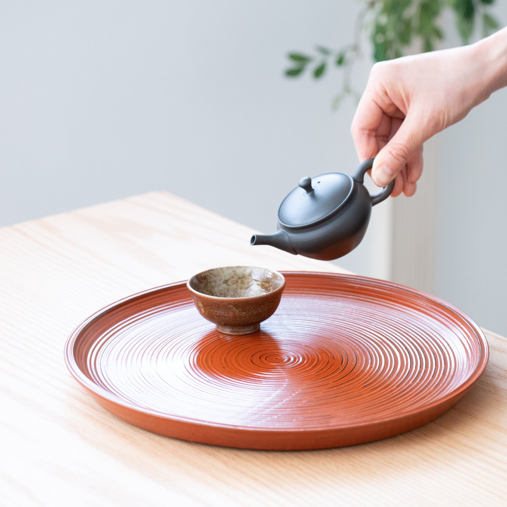 Gyokko Smoky Black Tokoname Japanese Teapot 4.1oz(120ml) - Sasame and Ceramesh - MUSUBI KILN - Quality Japanese Tableware and Gift