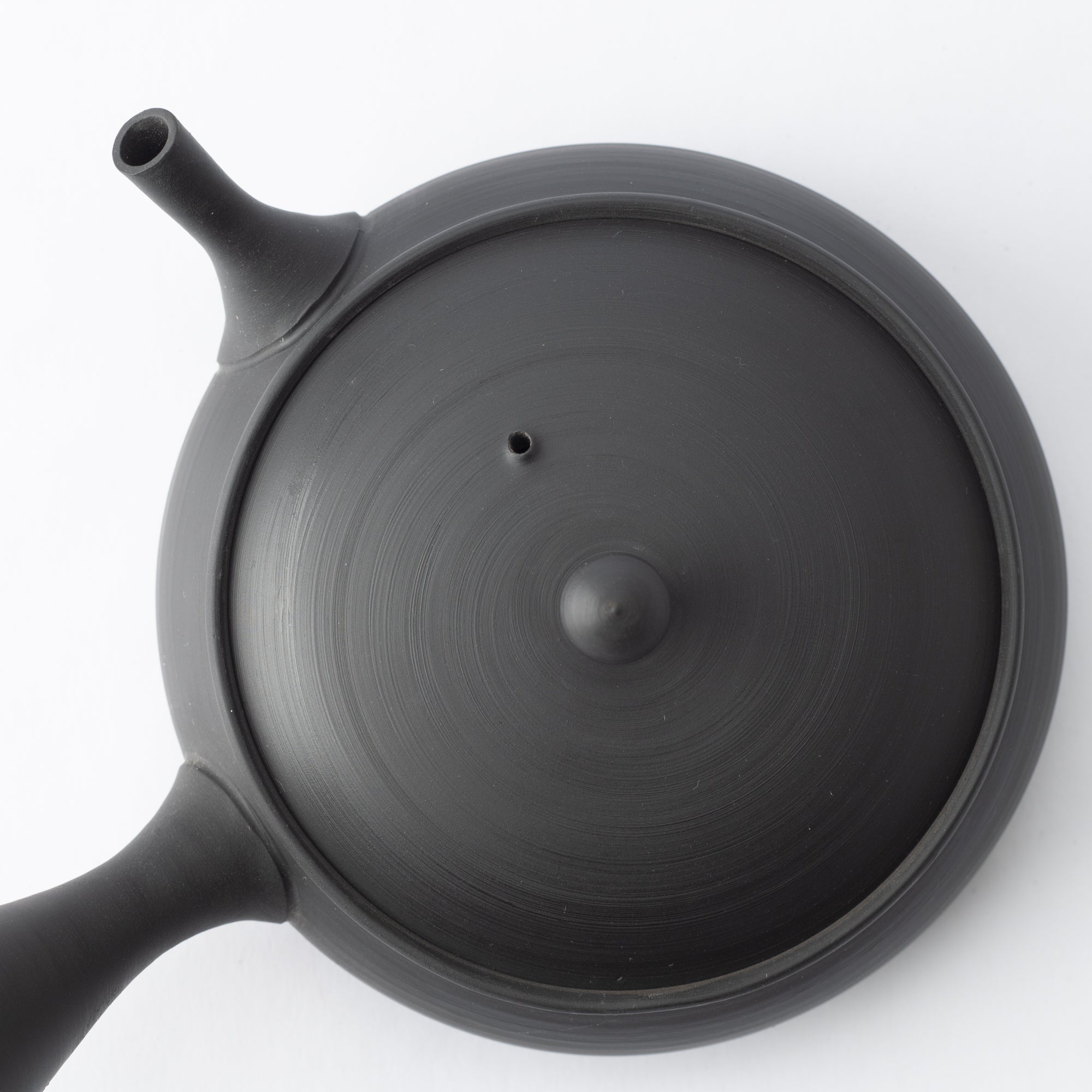 Gyokko Smoky Black Tokoname Japanese Teapot 6.4oz(190ml) - Sasame and Ceramesh - MUSUBI KILN - Quality Japanese Tableware and Gift