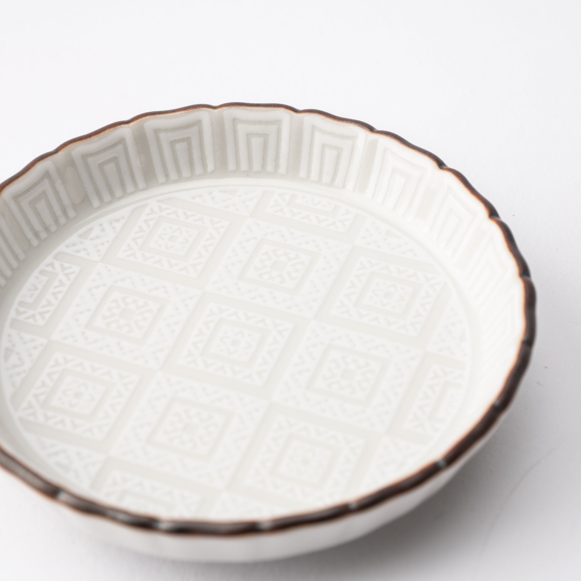 Hachi - Kutani Cobblestone Sauce Plate - MUSUBI KILN - Quality Japanese Tableware and Gift