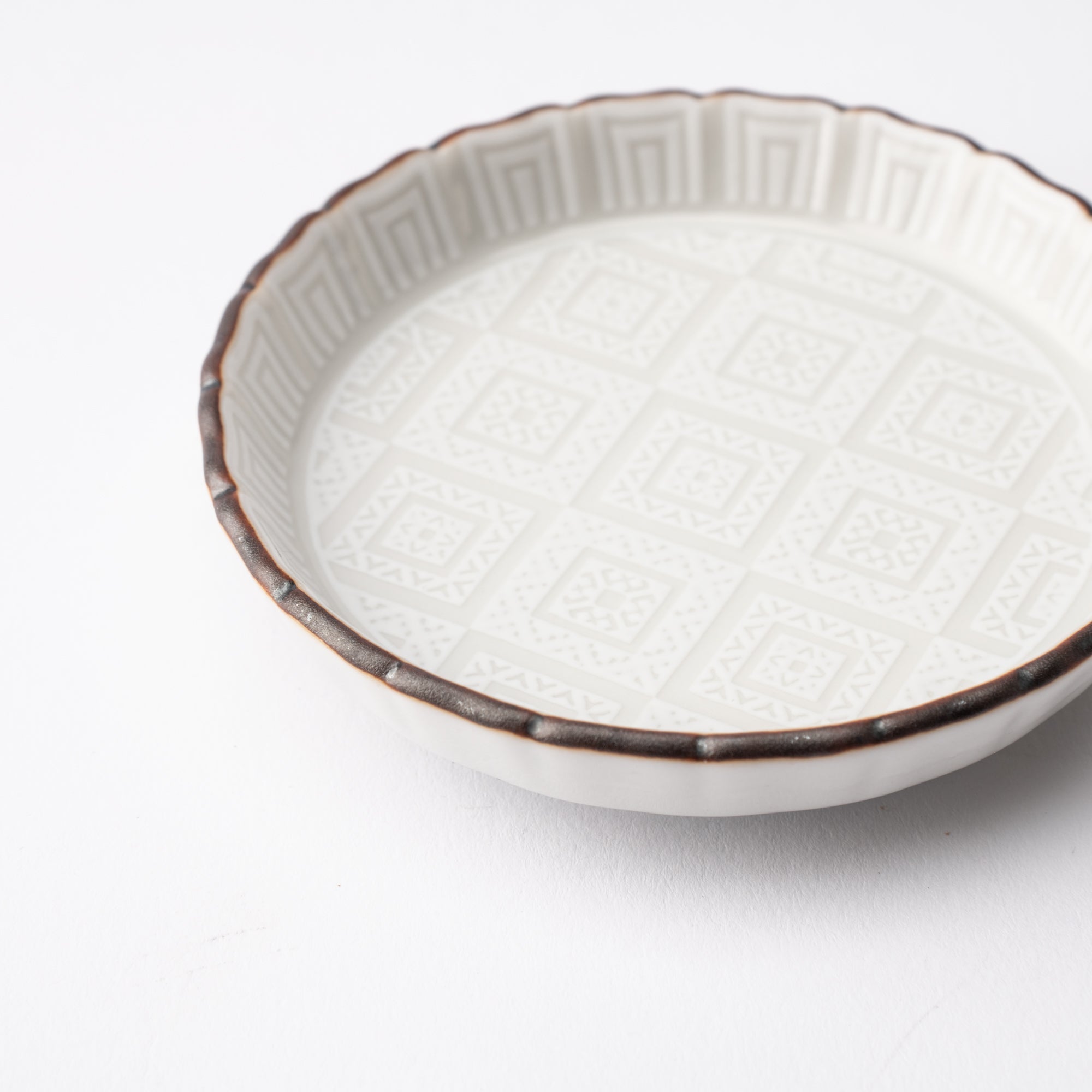 Hachi - Kutani Cobblestone Sauce Plate - MUSUBI KILN - Quality Japanese Tableware and Gift