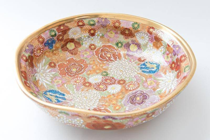 Hanazume Kutani Bowl - MUSUBI KILN - Quality Japanese Tableware and Gift