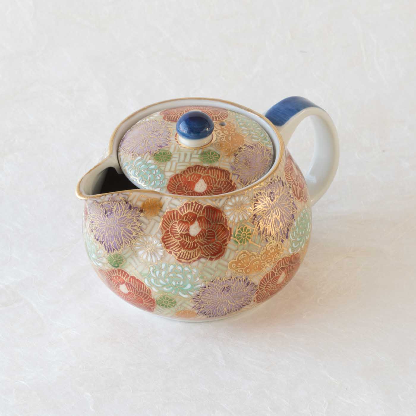 Hanazume Kutani Teapot 12.2oz(360ml) - MUSUBI KILN - Quality Japanese Tableware and Gift