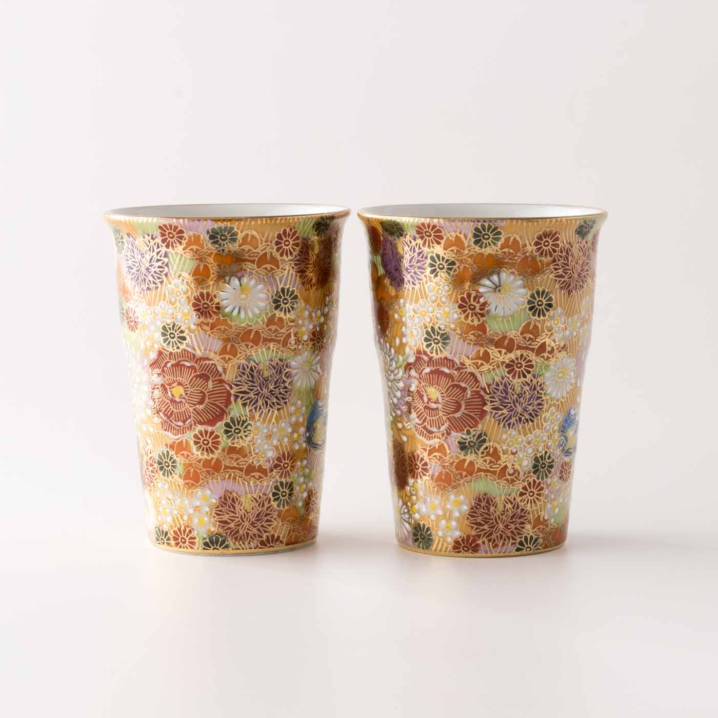 Hanazume Kutani Tumbler Pair - MUSUBI KILN - Quality Japanese Tableware and Gift