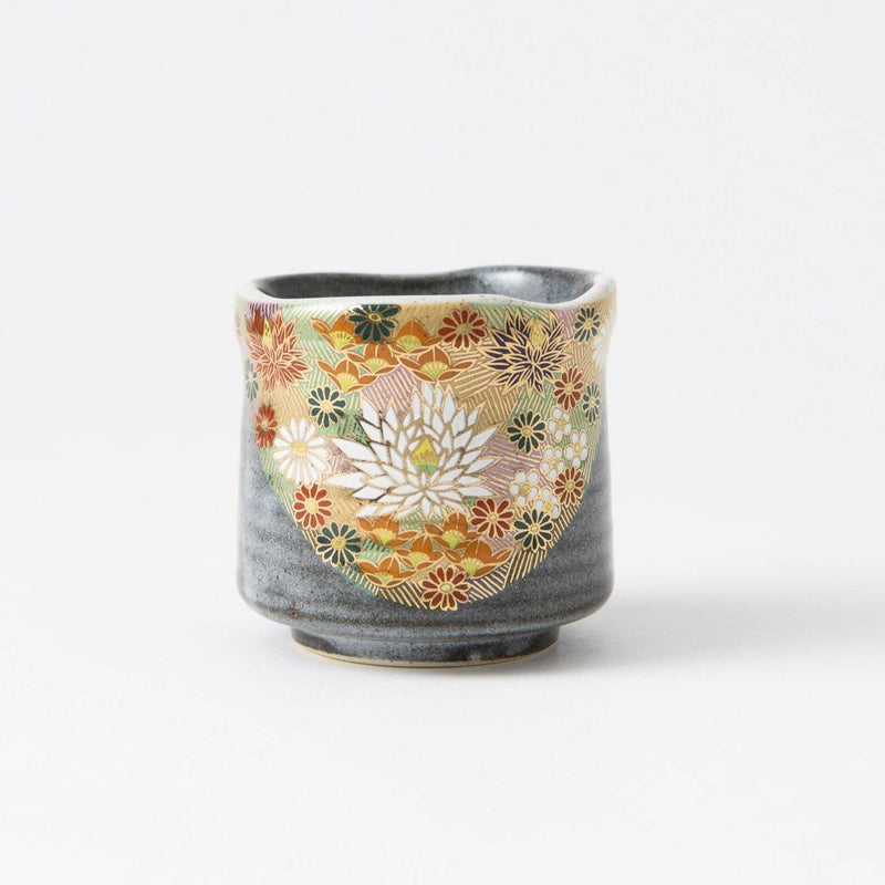 Hanazume Kutani Yunomi Japanese Teacup - MUSUBI KILN - Quality Japanese Tableware and Gift