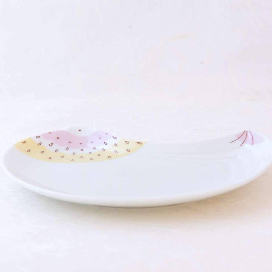 Harekutani Bird Round Plate - MUSUBI KILN - Quality Japanese Tableware and Gift