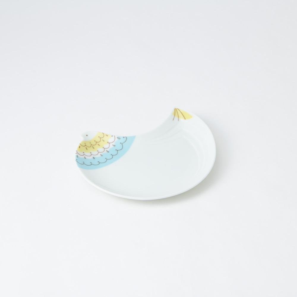 Harekutani Bird Round Plate - MUSUBI KILN - Quality Japanese Tableware and Gift