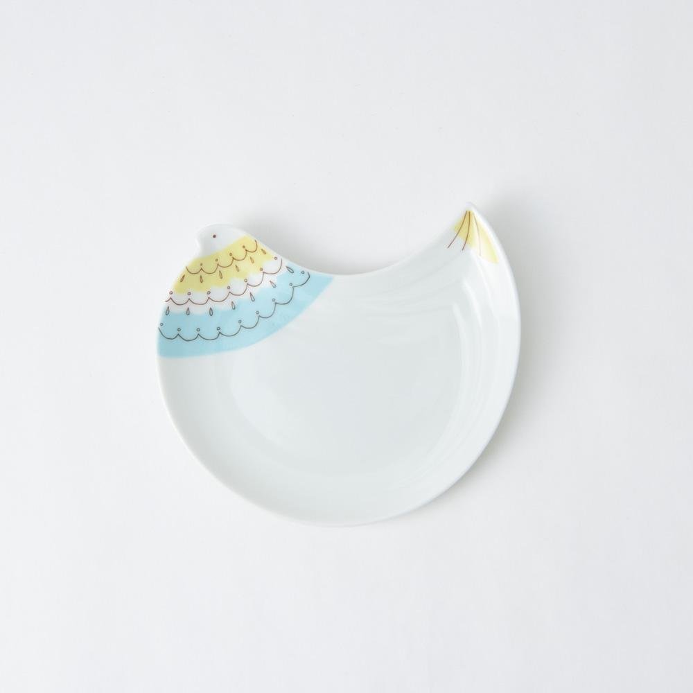 Harekutani Bird Round Plate - MUSUBI KILN - Quality Japanese Tableware and Gift