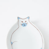 Harekutani Cat Sauce Plate - MUSUBI KILN - Quality Japanese Tableware and Gift