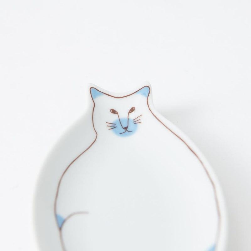 Harekutani Cat Sauce Plate - MUSUBI KILN - Quality Japanese Tableware and Gift