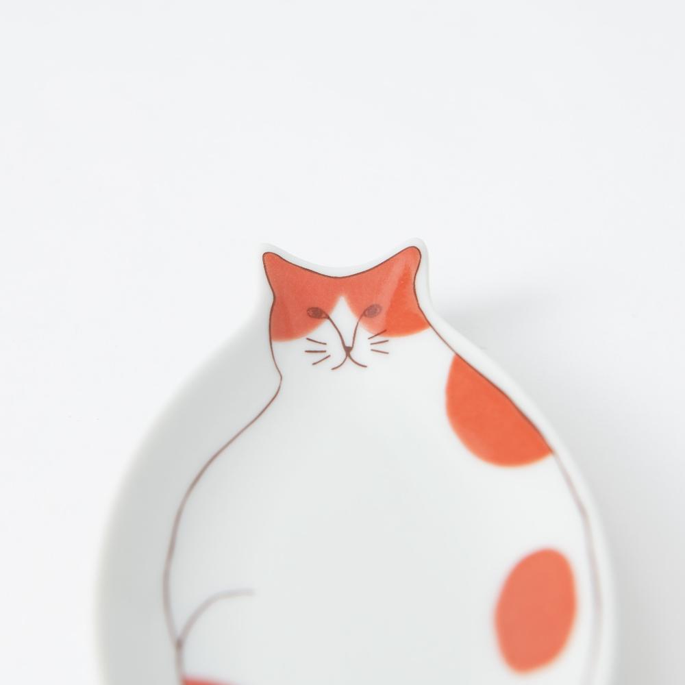 Harekutani Cat Sauce Plate - MUSUBI KILN - Quality Japanese Tableware and Gift