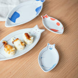 Harekutani Cat Sauce Plate - MUSUBI KILN - Quality Japanese Tableware and Gift