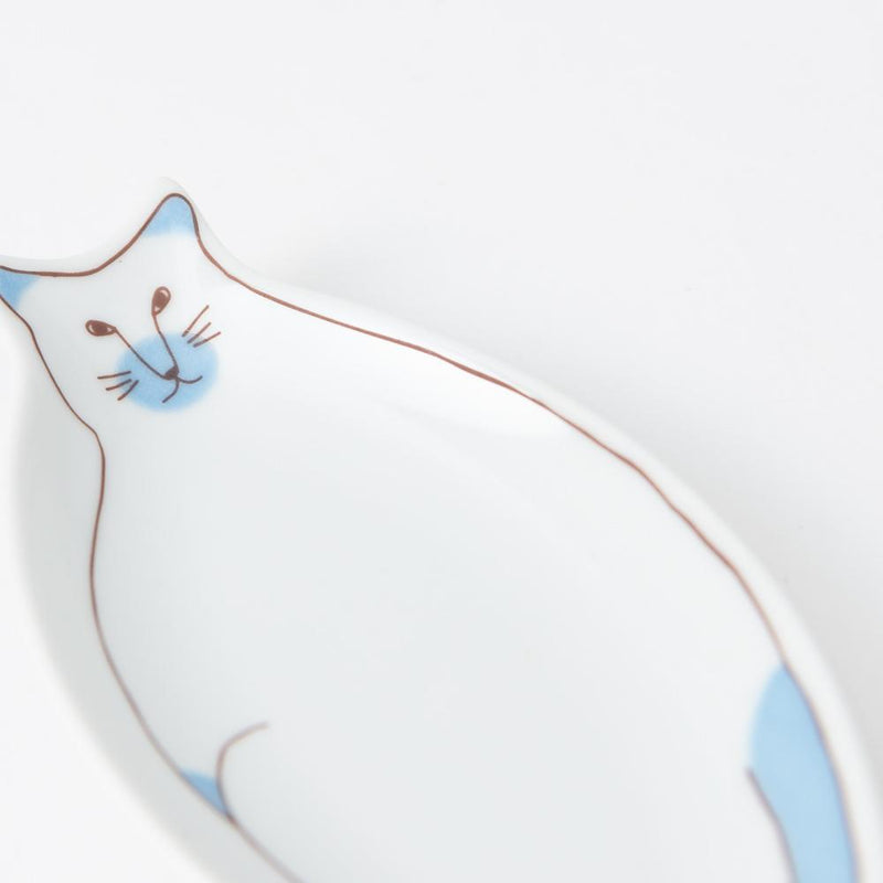 Harekutani Cat Sauce Plate - MUSUBI KILN - Quality Japanese Tableware and Gift