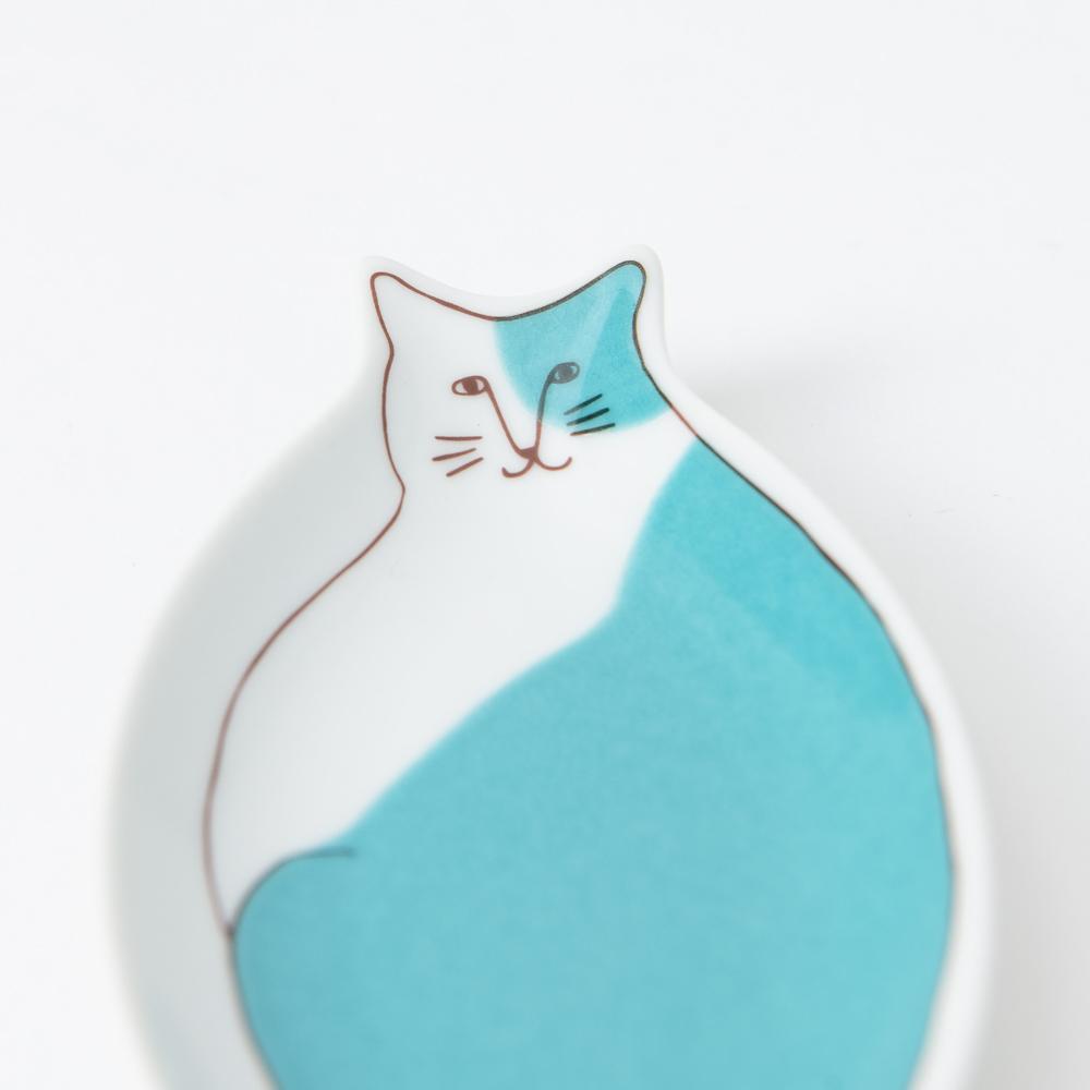 Harekutani Cat Sauce Plate - MUSUBI KILN - Quality Japanese Tableware and Gift