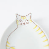 Harekutani Cat Sauce Plate - MUSUBI KILN - Quality Japanese Tableware and Gift