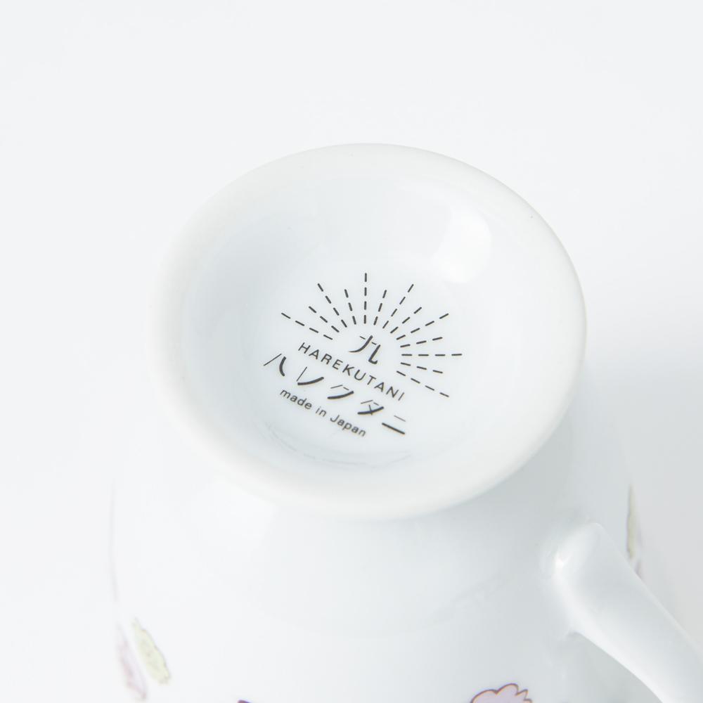 Harekutani Flower and Bird Cup and Saucer - MUSUBI KILN - Quality Japanese Tableware and Gift