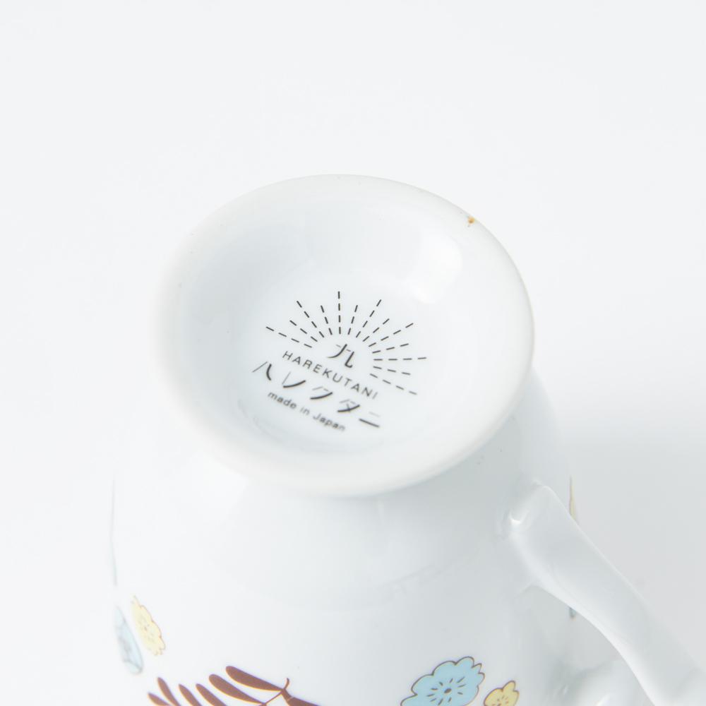 Harekutani Flower and Bird Cup and Saucer - MUSUBI KILN - Quality Japanese Tableware and Gift