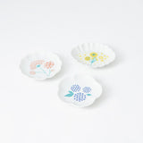 Harekutani Flower Sauce Plate Set - MUSUBI KILN - Quality Japanese Tableware and Gift