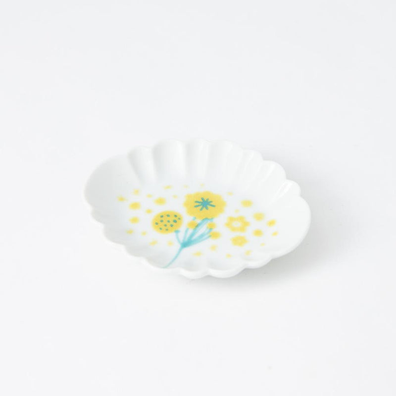 Harekutani Flower Sauce Plate Set - MUSUBI KILN - Quality Japanese Tableware and Gift