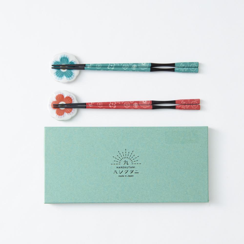 Green Chopsticks Pair Set Chopstick Rests