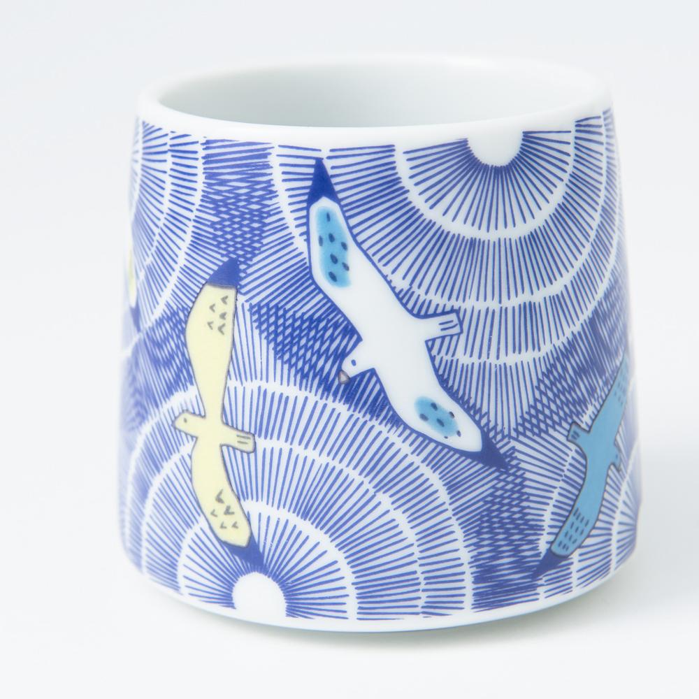 Harekutani Seagull Kutani Mug - MUSUBI KILN - Quality Japanese Tableware and Gift