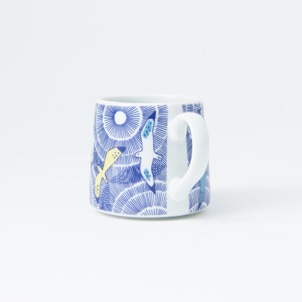 Harekutani Seagull Kutani Mug - MUSUBI KILN - Quality Japanese Tableware and Gift