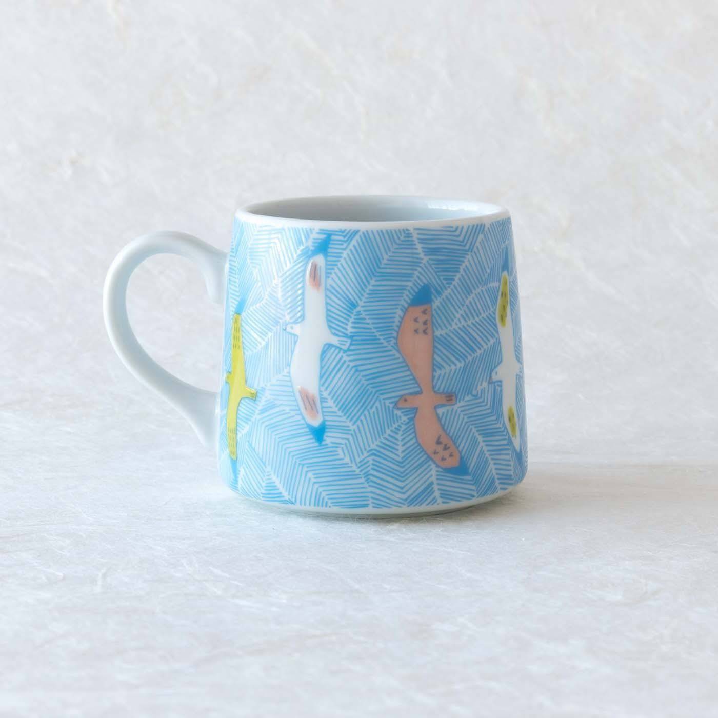 Harekutani Seagull Kutani Mug - MUSUBI KILN - Quality Japanese Tableware and Gift