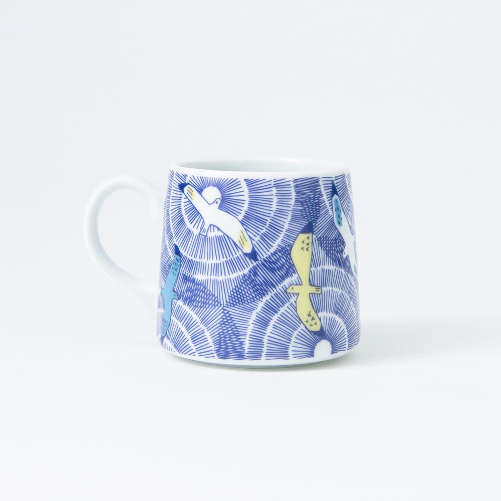 Harekutani Seagull Kutani Mug - MUSUBI KILN - Quality Japanese Tableware and Gift