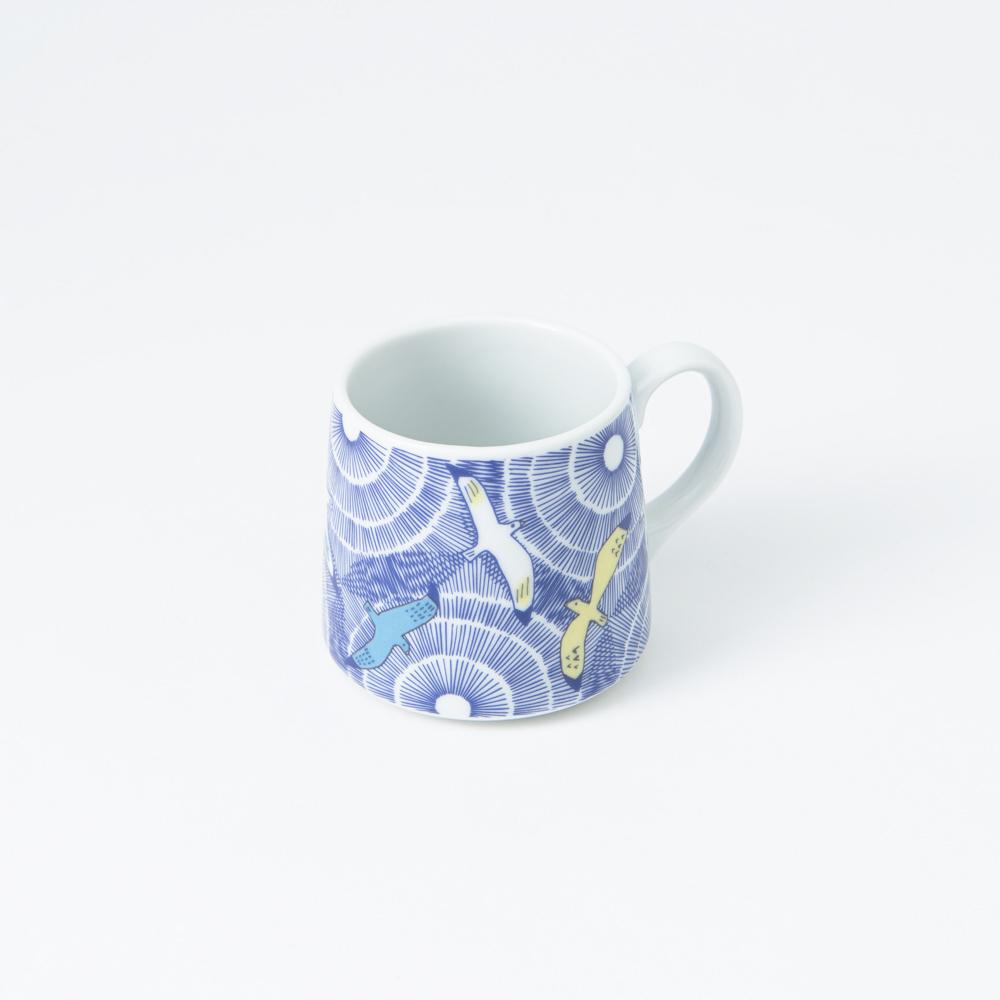 Harekutani Seagull Kutani Mug - MUSUBI KILN - Quality Japanese Tableware and Gift