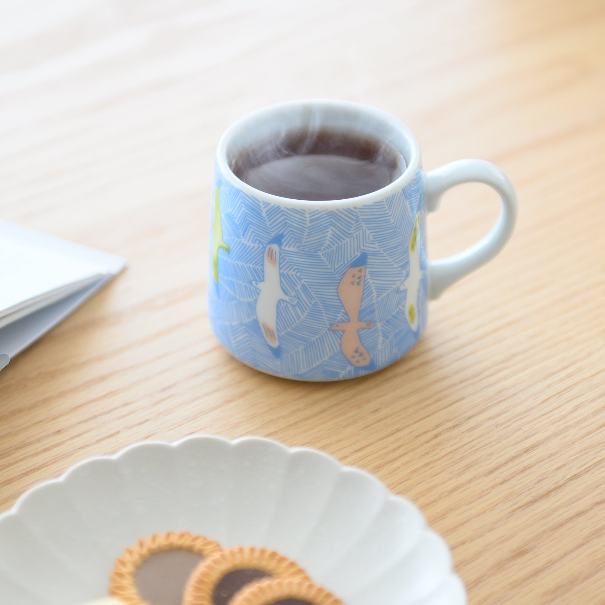 Harekutani Seagull Kutani Mug - MUSUBI KILN - Quality Japanese Tableware and Gift