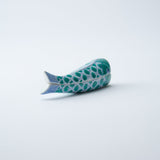 Hataman Touen Blue Carp Streamer Nabeshima Ware Small Box - MUSUBI KILN - Quality Japanese Tableware and Gift