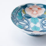 Hataman Touen Iro - Nabeshima Chinese Flowers Imari Nabeshima Ware Sakazuki Flat Sake Cup - MUSUBI KILN - Quality Japanese Tableware and Gift