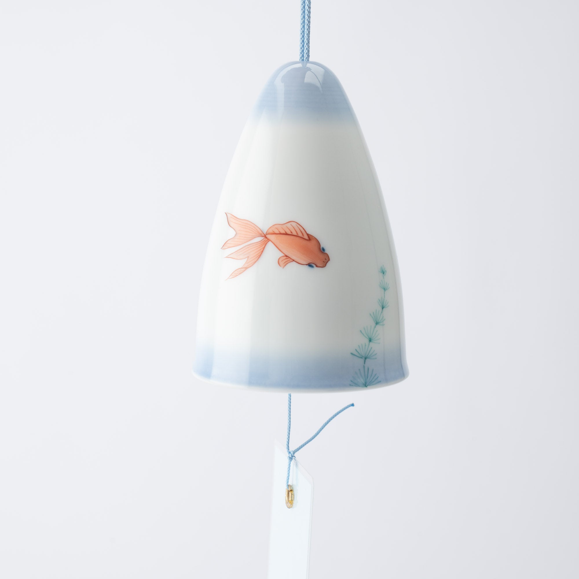 Hataman Touen Iro - Nabeshima Goldfish Imari Nabeshima Ware Long Wind Bell - MUSUBI KILN - Quality Japanese Tableware and Gift