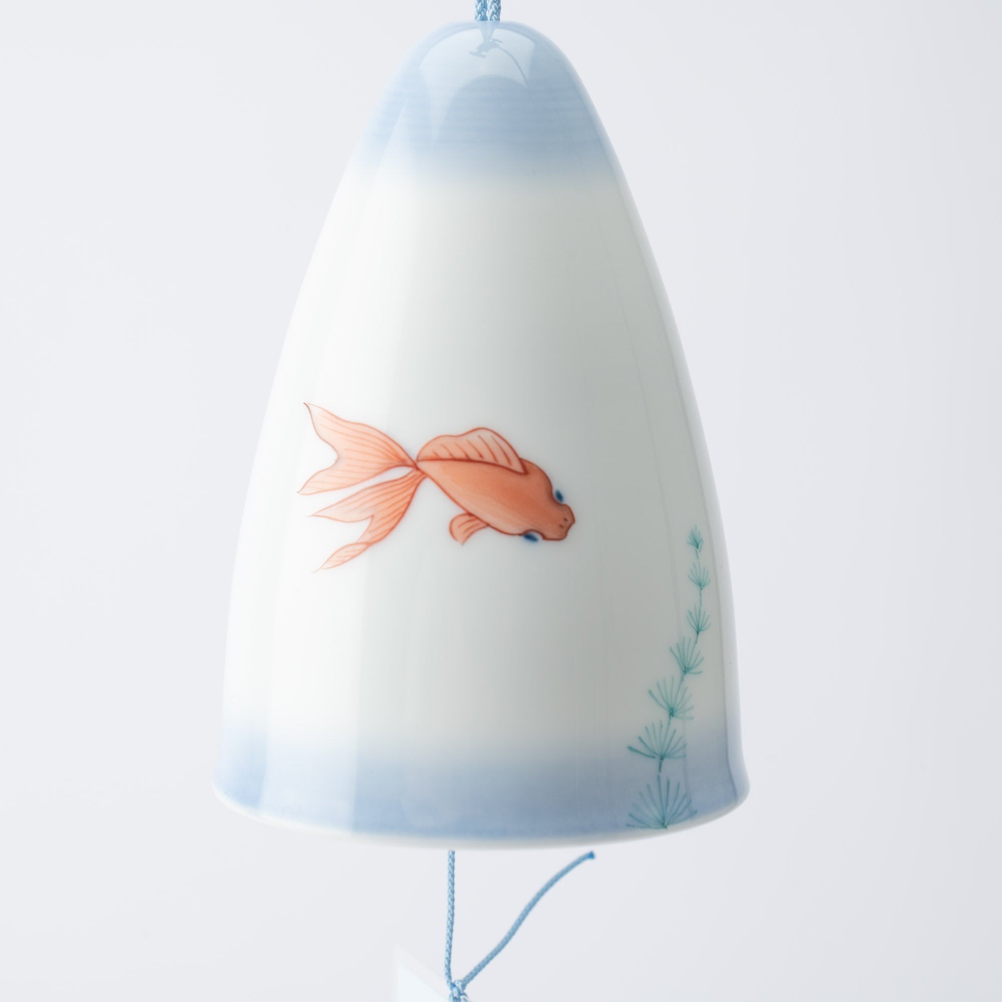 Hataman Touen Iro - Nabeshima Goldfish Imari Nabeshima Ware Long Wind Bell - MUSUBI KILN - Quality Japanese Tableware and Gift