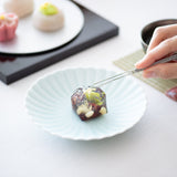 Hataman Touen Moist Chrysanthemum Shape Imari Nabeshima Ware Side Plate - MUSUBI KILN - Quality Japanese Tableware and Gift